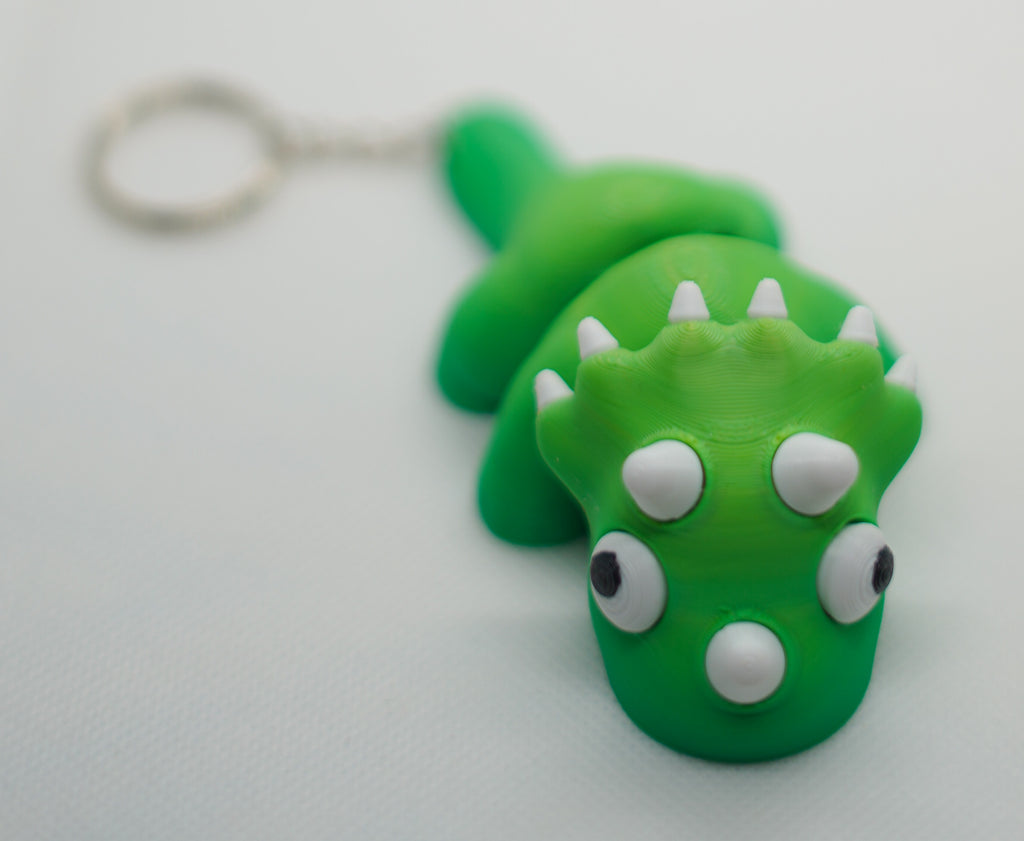 Boynuzlu Dinazor Anahtarlık (Gradient)