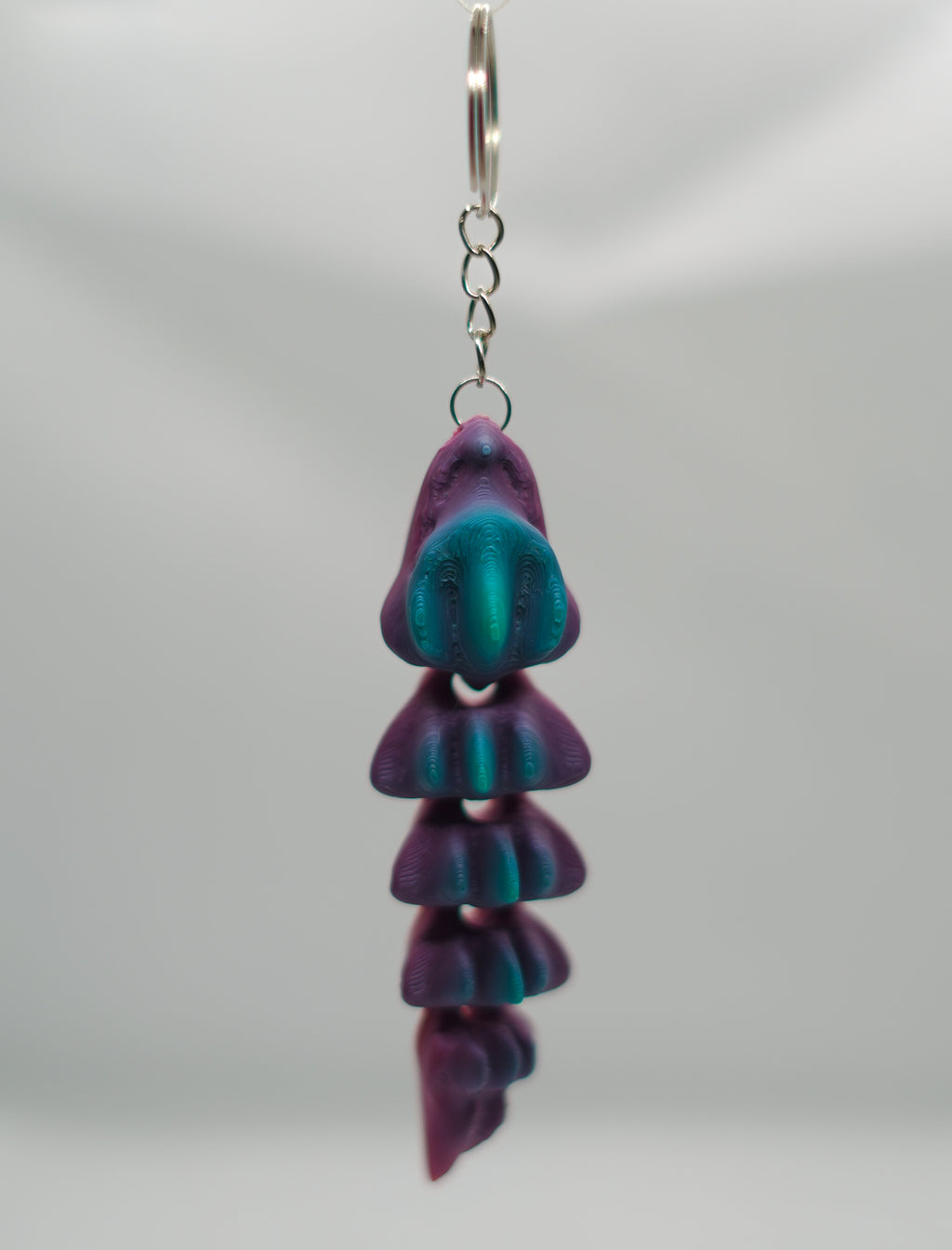 Sırtı Tırtıklı Ejderha Anahtarlık (Gradient)