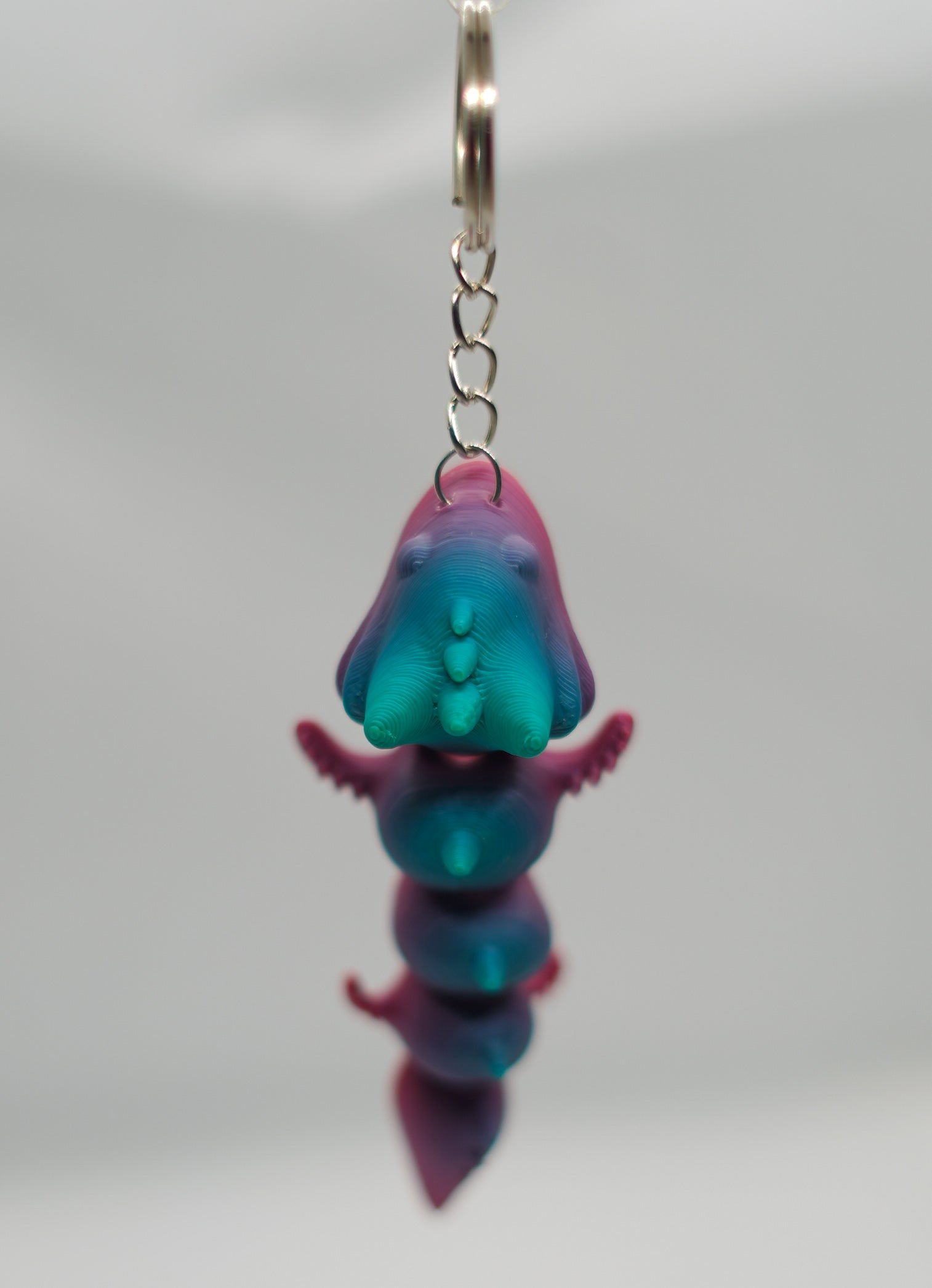 Ayak Tırtıklı Ejderha Anahtarlık (Gradient)