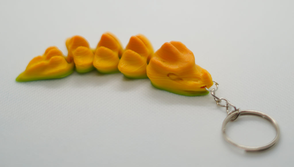 Sırtı Tırtıklı Ejderha Anahtarlık (Gradient)